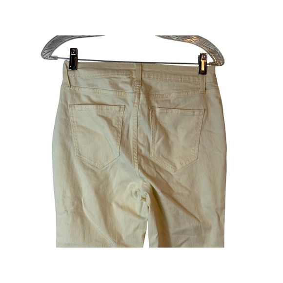 NWT Nine West Women's Cream Kick Flare High‎ Rise Cropped Jeans Size 4 - Picture 3 of 8